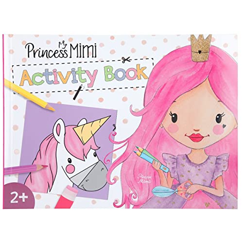 Depesche 12013 Princess Mimi - Activity Book mit 48 Seiten zum Basteln und Ausmalen vieler einfacher Motive aus der Prinzessinnen-Welt, Mal-Heft mit kleinen, leichtverständlichen Anweisungs-Symbolen von Depesche