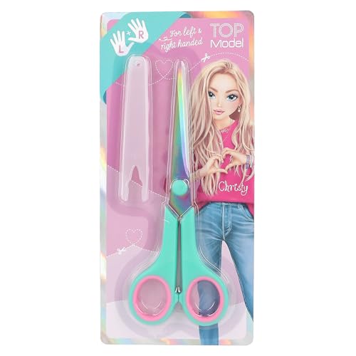 Depesche 12214 TOPModel - Schere in Türkis für Kinder, mit Softgrip und Kappe, Bastelschere für Rechts- und Linkshänder Depesche 12214 TOPModel - Schere in Türkis für Kinder, mit Softgrip und Kappe, Bastelschere für Rechts- und Linkshänder von Depesche