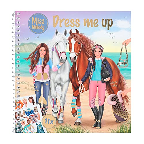 Depesche 12287 Miss Melody Dress me up - Stickerbuch mit 24 Seiten zum Gestalten von Pferde-Motiven, Malheft mit 11 Stickerbogen Depesche 12287 Miss Melody Dress me up - Stickerbuch mit 24 Seiten zum Gestalten von Pferde-Motiven, Malheft mit 11 Stickerbogen von Depesche