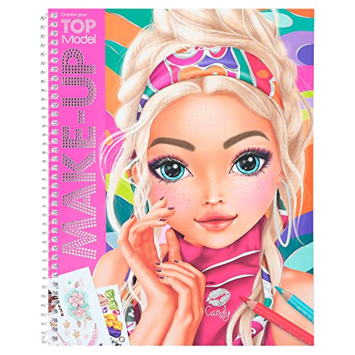Depesche 12415 Create your TOPModel - Make-Up Malbuch, Ausmalbuch inkl. Stickern, 20 Seiten mit vorgedruckten Gesichtern zum An- und Ausmalen Depesche 12415 Create your TOPModel - Make-Up Malbuch, Ausmalbuch inkl. Stickern, 20 Seiten mit vorgedruckten Gesichtern zum An- und Ausmalen von Depesche