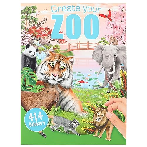 Depesche 12753 Sticker-Album "Create your Zoo", Sticker-Heft mit coolen Motiven und 3 Doppelseiten Aufklebern, ca. 22 x 30 x 0,5 cm Depesche 12753 Sticker-Album "Create your Zoo", Sticker-Heft mit coolen Motiven und 3 Doppelseiten Aufklebern, ca. 22 x 30 x 0,5 cm von Depesche