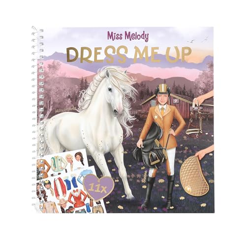Depesche 12863 Miss Melody Dress me up - Stickerbuch mit 24 Seiten zum Gestalten schicker Outfits, Malheft mit 11 Stickerbogen Depesche 12863 Miss Melody Dress me up - Stickerbuch mit 24 Seiten zum Gestalten schicker Outfits, Malheft mit 11 Stickerbogen von Depesche