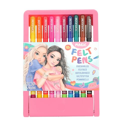 Depesche 13334 TOPModel - Magic Fasermaler Set, 10 Doppel-Filzstifte im Etui, mit Pinselspitze und Magicspitze für Farbänderung Depesche 13334 TOPModel - Magic Fasermaler Set, 10 Doppel-Filzstifte im Etui, mit Pinselspitze und Magicspitze für Farbänderung von Depesche