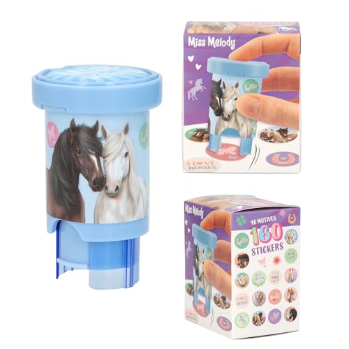 Depesche 13350 Miss Melody Sticker Stamper - Sticker Set zum Stempeln von Pferde Aufklebern, inkl. Stempel und 160 Sticker Depesche 13350 Miss Melody Sticker Stamper - Sticker Set zum Stempeln von Pferde Aufklebern, inkl. Stempel und 160 Sticker von Depesche