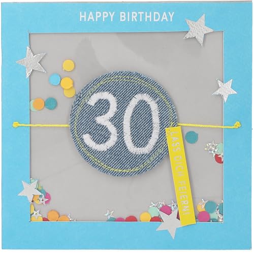 Depesche 13593.02 Klappkarte Paper Love Glückwunsch-Karte zum Geburtstag, mit passendem Spruch und bunten Designs, ohne Innentext, Klappkarte inkl. Umschlag von Depesche