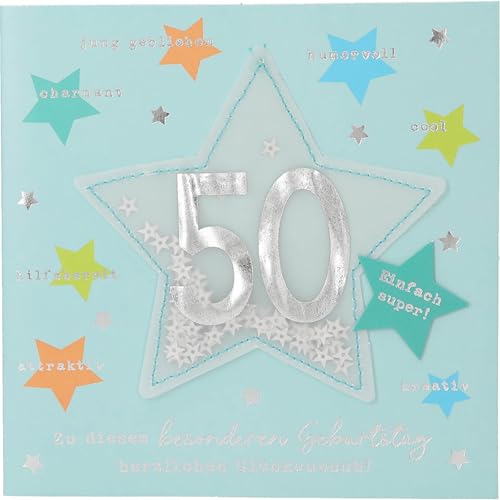 Depesche 13593.04 Klappkarte Paper Love Glückwunsch-Karte zum Geburtstag, mit passendem Spruch und bunten Designs, ohne Innentext, Klappkarte inkl. Umschlag von Depesche