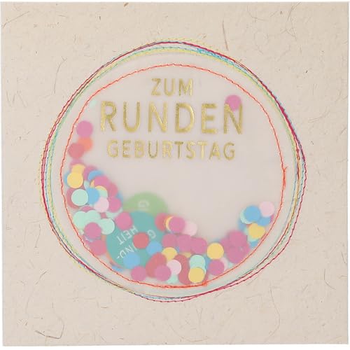 Depesche 13593.10 Klappkarte Paper Love Glückwunsch-Karte zum Geburtstag, mit passendem Spruch und bunten Designs, ohne Innentext, Klappkarte inkl. Umschlag von Depesche