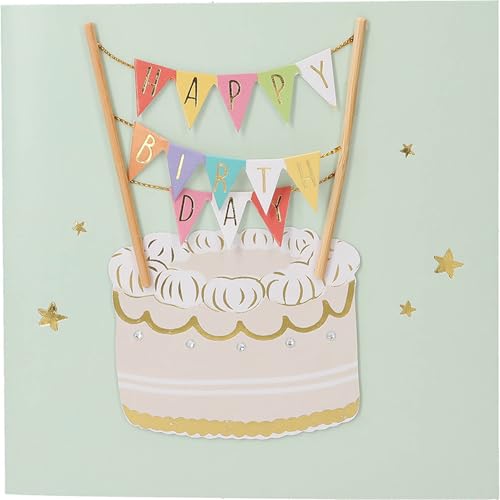 Depesche 13593.19 Klappkarte Paper Love Glückwunsch-Karte zum Geburtstag, mit passendem Spruch und bunten Designs, ohne Innentext, Klappkarte inkl. Umschlag von Depesche