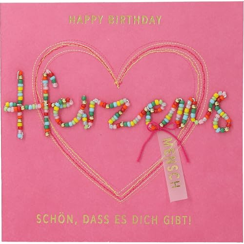 Depesche 13593.34 Klappkarte Paper Love Glückwunsch-Karte zum Geburtstag, mit passendem Spruch und bunten Designs, ohne Innentext, Klappkarte inkl. Umschlag Depesche 13593.34 Klappkarte Paper Love Glückwunsch-Karte zum Geburtstag, mit passendem Spruch und bunten Designs, ohne Innentext, Klappkarte inkl. Umschlag von Depesche