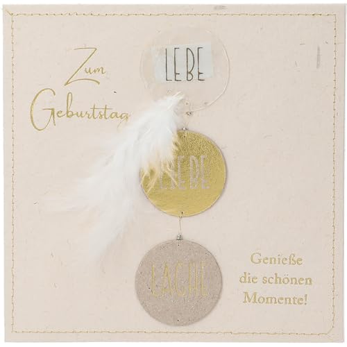Depesche 13593.35 Klappkarte Paper Love Glückwunsch-Karte zum Geburtstag, mit passendem Spruch und bunten Designs, ohne Innentext, Klappkarte inkl. Umschlag von Depesche