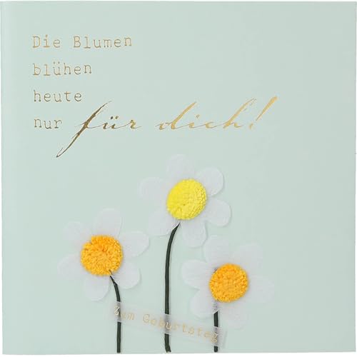 Depesche 13593.37 Klappkarte Paper Love Glückwunsch-Karte zum Geburtstag, mit passendem Spruch und bunten Designs, ohne Innentext, Klappkarte inkl. Umschlag von Depesche