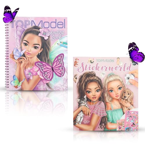 Depesche TOPModel Geschenkset: Malbuch FAIRY LOVE & Stickerbuch KITTY and DOGGY - Kreativer Spaß für Kinder Depesche TOPModel Geschenkset: Malbuch FAIRY LOVE & Stickerbuch KITTY and DOGGY - Kreativer Spaß für Kinder von Depesche