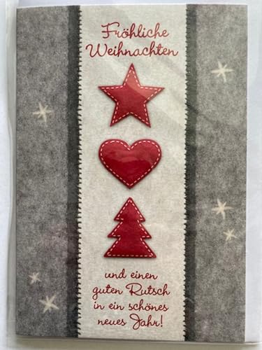 Weihnachtskarte Klappkarte- Liebe Weihnachtsgrüsse Nr.01 von Depesche