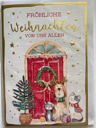 Depesche Weihnachtskarte Klappkarte- Liebe Weihnachtsgrüsse Nr.13, mehrfarbig von Depesche