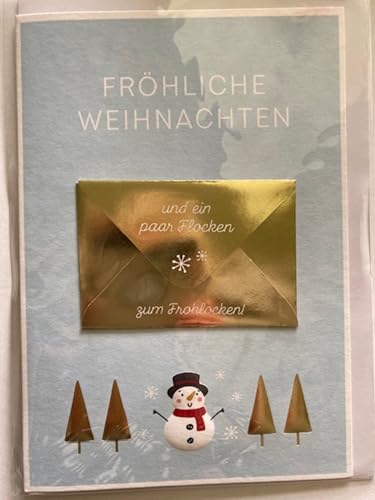 Weihnachtskarte Klappkarte- Liebe Weihnachtsgrüsse Nr.19 - mit Geldumschlag von Depesche