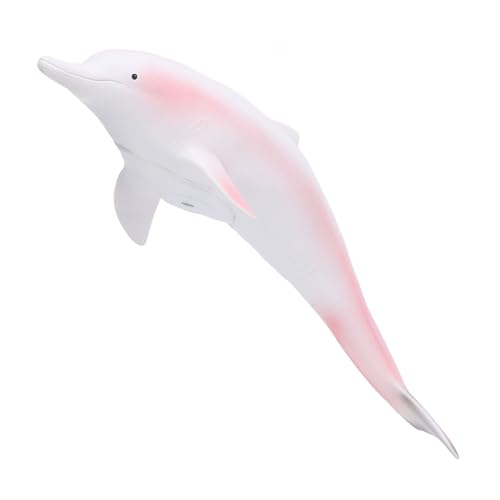 Delfinfigur, Meerestierfigur aus weichem Kunststoff, lebensechte Meerestierfiguren, Ozeanspielzeug, pädagogisches wiederverwendbares Delfinmodellspielzeug für Kinder von Depisuta