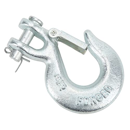 Depisuta Clevis Slip Hook, 5/16in 4700 Lbs Kohlenstoffstahl Winchhaken mit Sicherheitsriegel und Keeper Pin für LKW -Anhänger -Schleppkette Transport Depisuta Clevis Slip Hook, 5/16in 4700 Lbs Kohlenstoffstahl Winchhaken mit Sicherheitsriegel und Keeper Pin für LKW -Anhänger -Schleppkette Transport von Depisuta