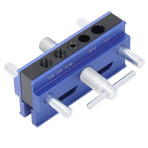 Depisuta Doweling Jig -Kit, Aluminiumlegierung Selbst Zentrierende Pin -Jig mit 6 Bohrrohrbuchsen für Holzbearbeitungsfugen, Holzbohrführer für Gerade Löcher Depisuta Doweling Jig -Kit, Aluminiumlegierung Selbst Zentrierende Pin -Jig mit 6 Bohrrohrbuchsen für Holzbearbeitungsfugen, Holzbohrführer für Gerade Löcher von Depisuta