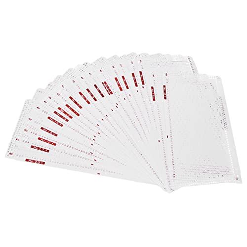 Depisuta Strickmaschinen-Punschkarten, 20 PCs Blumenmusterkarten mit 1-20 Modellen für SK280 SK218 SK325 SK326 SK327 SK328 SK640 von Depisuta