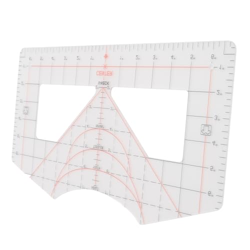 Depisuta T -Shirt -Lineal, Leichtes Acrylmuster Werkzeug mit Präzisen Kurven für Modedesign und Veränderungen 168 Zeichen Depisuta T -Shirt -Lineal, Leichtes Acrylmuster Werkzeug mit Präzisen Kurven für Modedesign und Veränderungen 168 Zeichen von Depisuta