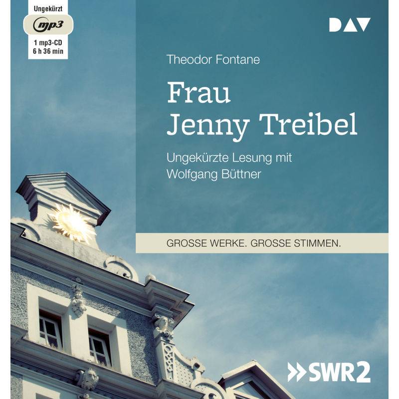 Frau Jenny Treibel,1 Audio-Cd, 1 Mp3 - Theodor Fontane (Hörbuch) von Der Audio Verlag, DAV