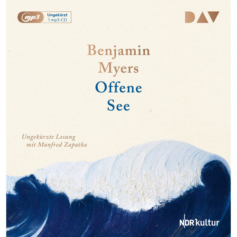 Offene See,1 Audio-Cd, 1 Mp3 - Benjamin Myers (Hörbuch) von Der Audio Verlag, DAV