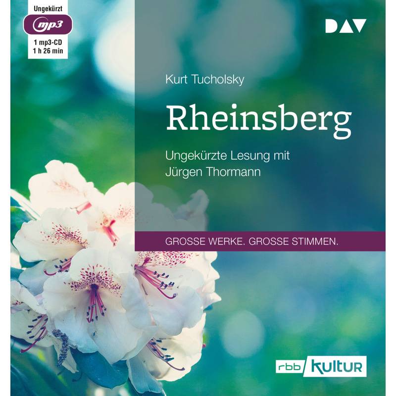 Rheinsberg,1 Audio-Cd, 1 Mp3 - Kurt Tucholsky (Hörbuch) von Der Audio Verlag, DAV