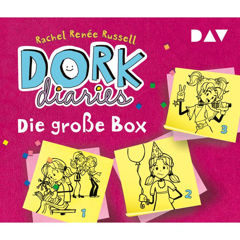Dork Diaries - 1-3 - Dork Diaries - Die Große Box (Teil 1-3),6 Audio-Cd - Rachel Renée Russell (Hörbuch) von Der Audio Verlag, DAV