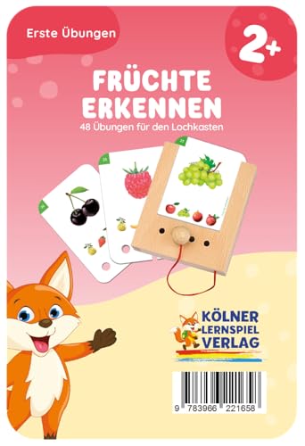 Der Lochkasten Früchte erkennen: Kartensatz von Der Lochkasten