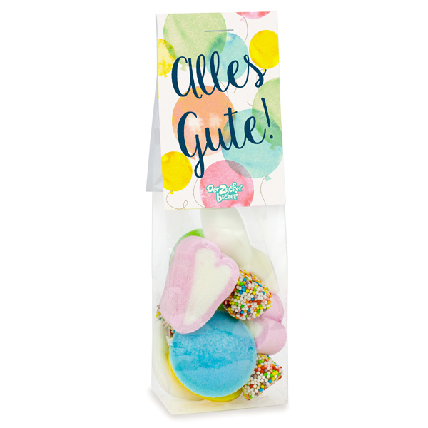 Alles Gute, Süßigkeiten Mix im Geschenkbeutel, 39g Alles Gute, Süßigkeiten Mix im Geschenkbeutel, 39g von Der Zuckerbäcker GmbH