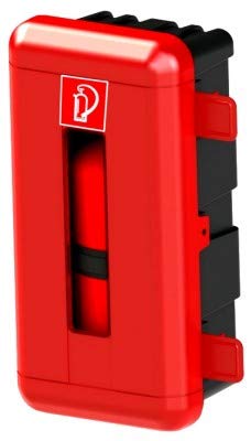 Schutzbox rot für Feuerlöscher 6 kg GIMBOX6E Kasten Lkw Montage Box Schutzkasten Truck Feuerlöscherbox von Brandengel