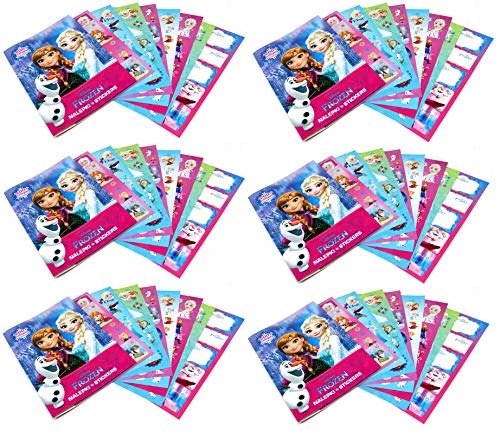 Die Eiskönigin -1260-tlg. Geburtstags-Set - Frozen - 6X Sticker-Album - Mitgebsel für Party-Tüten / Kindergeburtstag von DerForm Die Eiskönigin