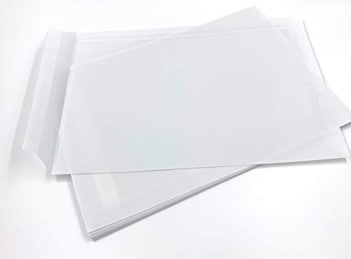 umschlag-discount – transparente Versandtaschen aus Pergamin-Papier für Infoschreiben, Gutscheine, Werbebroschüren & Co – 25 Stück selbstklebende Briefumschläge mit den Maßen 324 x 229 mm (DIN C4) von DerMegaDeal