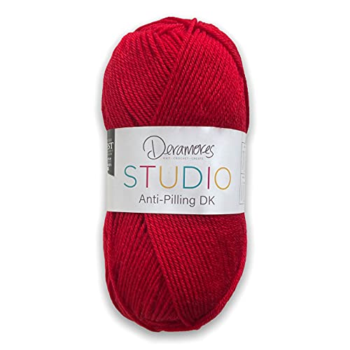 Deramores Studio DK Anti-Pilling-Garn, 100 g, Rubinrot Deramores Studio DK Anti-Pilling-Garn, 100 g, Rubinrot von Deramores