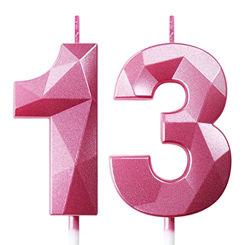 Geburtstagskerzen Zahlen Kerze 13 Tortendeko 13. Geburtstag Mädchen Kerzen Geburtstag Rosa Zahlen Geburtstagskerzen für Torte Geburtstagskerzen Zahlen Kerze 13 Tortendeko 13. Geburtstag Mädchen Kerzen Geburtstag Rosa Zahlen Geburtstagskerzen für Torte von Deratta
