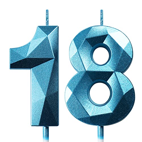 Geburtstagskerzen Zahlen Kerze 18 Tortendeko 18. Geburtstag Kerzen Geburtstag Blau Zahlen Geburtstagskerzen für Torte Geburtstagskerzen Zahlen Kerze 18 Tortendeko 18. Geburtstag Kerzen Geburtstag Blau Zahlen Geburtstagskerzen für Torte von Deratta