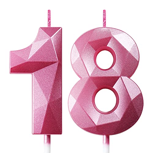 Geburtstagskerzen Zahlen Kerze 18 Tortendeko 18. Geburtstag Kerzen Geburtstag Rosa Zahlen Geburtstagskerzen für Torte Geburtstagskerzen Zahlen Kerze 18 Tortendeko 18. Geburtstag Kerzen Geburtstag Rosa Zahlen Geburtstagskerzen für Torte von Deratta