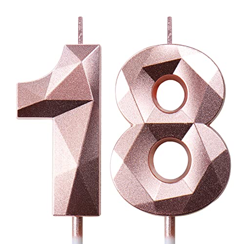 Geburtstagskerzen Zahlen Kerze 18 Tortendeko 18. Geburtstag Kerzen Geburtstag Roségold Zahlen Geburtstagskerzen für Torte Geburtstagskerzen Zahlen Kerze 18 Tortendeko 18. Geburtstag Kerzen Geburtstag Roségold Zahlen Geburtstagskerzen für Torte von Deratta