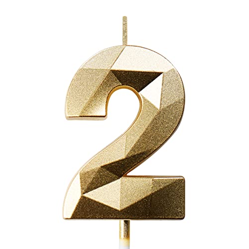 Geburtstagskerzen Zahlen Kerze 2 Tortendeko 2. Geburtstag Junge Mädchen Kerzen Geburtstag Gold 0-9 Zahlen Geburtstagskerzen für Torte Geburtstagskerzen Zahlen Kerze 2 Tortendeko 2. Geburtstag Junge Mädchen Kerzen Geburtstag Gold 0-9 Zahlen Geburtstagskerzen für Torte von Deratta