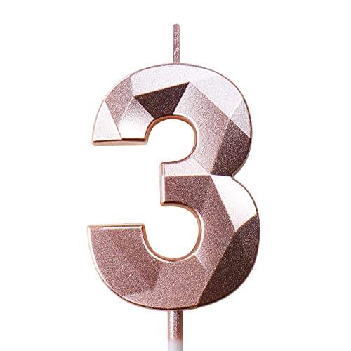 Geburtstagskerzen Zahlen Kerze 3 Tortendeko 3. Geburtstag Mädchen Kerzen Geburtstag Roségold 0-9 Zahlen Geburtstagskerzen für Torte Geburtstagskerzen Zahlen Kerze 3 Tortendeko 3. Geburtstag Mädchen Kerzen Geburtstag Roségold 0-9 Zahlen Geburtstagskerzen für Torte von Deratta