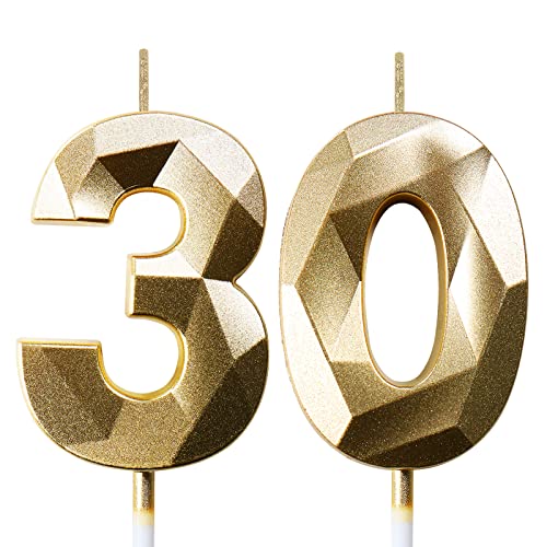 Geburtstagskerzen Zahlen Kerze 30 Tortendeko 30. Geburtstag Mann Frau Kerzen Geburtstag Gold Zahlen Geburtstagskerzen für Torte Geburtstagskerzen Zahlen Kerze 30 Tortendeko 30. Geburtstag Mann Frau Kerzen Geburtstag Gold Zahlen Geburtstagskerzen für Torte von Deratta