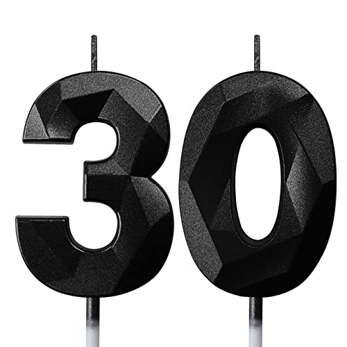 Geburtstagskerzen Zahlen Kerze 30 Tortendeko 30. Geburtstag Mann Frau Kerzen Geburtstag Schwarz Zahlen Geburtstagskerzen für Torte Geburtstagskerzen Zahlen Kerze 30 Tortendeko 30. Geburtstag Mann Frau Kerzen Geburtstag Schwarz Zahlen Geburtstagskerzen für Torte von Deratta