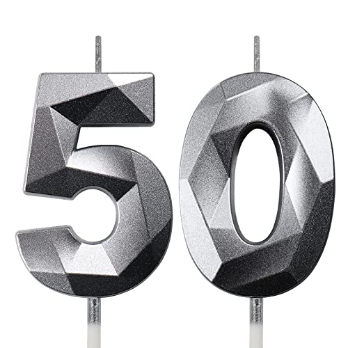 Geburtstagskerzen Zahlen Kerze 50 Tortendeko 50. Geburtstag Mann Frau Kerzen Geburtstag Silber Zahlen Geburtstagskerzen für Torte Geburtstagskerzen Zahlen Kerze 50 Tortendeko 50. Geburtstag Mann Frau Kerzen Geburtstag Silber Zahlen Geburtstagskerzen für Torte von Deratta