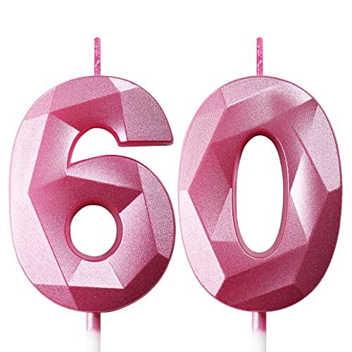 Geburtstagskerzen Zahlen Kerze 60 Tortendeko 60. Geburtstag Frau Kerzen Geburtstag Rosa Zahlen Geburtstagskerzen für Torte Geburtstagskerzen Zahlen Kerze 60 Tortendeko 60. Geburtstag Frau Kerzen Geburtstag Rosa Zahlen Geburtstagskerzen für Torte von Deratta