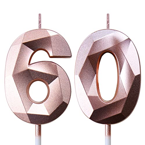 Geburtstagskerzen Zahlen Kerze 60 Tortendeko 60. Geburtstag Frau Kerzen Geburtstag Roségold Zahlen Geburtstagskerzen für Torte Geburtstagskerzen Zahlen Kerze 60 Tortendeko 60. Geburtstag Frau Kerzen Geburtstag Roségold Zahlen Geburtstagskerzen für Torte von Deratta