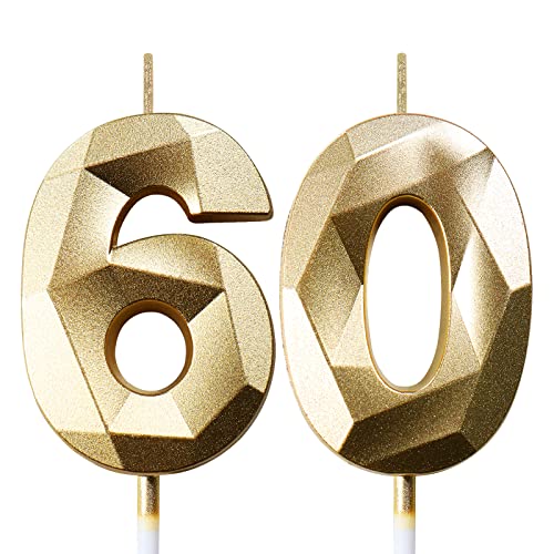Geburtstagskerzen Zahlen Kerze 60 Tortendeko 60. Geburtstag Mann Frau Kerzen Geburtstag Gold Zahlen Geburtstagskerzen für Torte Geburtstagskerzen Zahlen Kerze 60 Tortendeko 60. Geburtstag Mann Frau Kerzen Geburtstag Gold Zahlen Geburtstagskerzen für Torte von Deratta