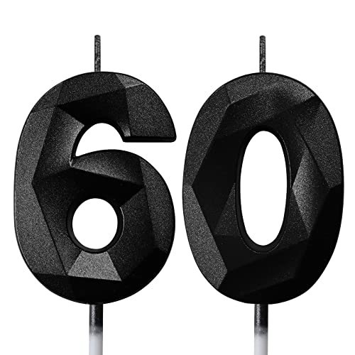 Geburtstagskerzen Zahlen Kerze 60 Tortendeko 60. Geburtstag Mann Frau Kerzen Geburtstag Schwarz Zahlen Geburtstagskerzen für Torte Geburtstagskerzen Zahlen Kerze 60 Tortendeko 60. Geburtstag Mann Frau Kerzen Geburtstag Schwarz Zahlen Geburtstagskerzen für Torte von Deratta