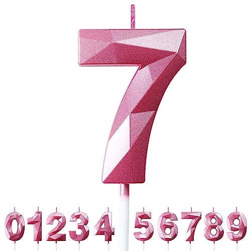 Geburtstagskerzen Zahlen Kerze 7 Tortendeko 7. Geburtstag Mädchen Kerzen Geburtstag Rosa 0-9 Zahlen Geburtstagskerzen für Torte Geburtstagskerzen Zahlen Kerze 7 Tortendeko 7. Geburtstag Mädchen Kerzen Geburtstag Rosa 0-9 Zahlen Geburtstagskerzen für Torte von Deratta
