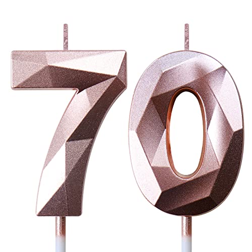 Geburtstagskerzen Zahlen Kerze 70 Tortendeko 70. Geburtstag Frau Kerzen Geburtstag Roségold Zahlen Geburtstagskerzen für Torte Geburtstagskerzen Zahlen Kerze 70 Tortendeko 70. Geburtstag Frau Kerzen Geburtstag Roségold Zahlen Geburtstagskerzen für Torte von Deratta