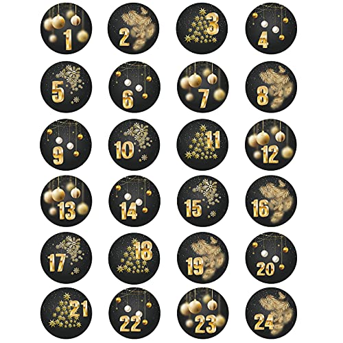 Adventskalender Aufkleber Set, 24 Adventskalender Aufkleber, Aufkleber Weihnachten Zahlen, Aufkleber für Adventskalender, Aufkleber Adventskalender für Adventskalender Basteln und Befüllen Adventskalender Aufkleber Set, 24 Adventskalender Aufkleber, Aufkleber Weihnachten Zahlen, Aufkleber für Adventskalender, Aufkleber Adventskalender für Adventskalender Basteln und Befüllen von Dereine